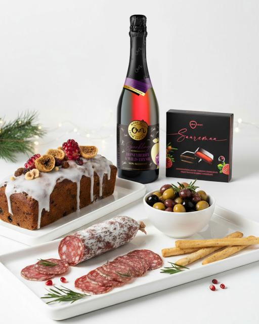 Maža gurmaniška dėžutė su putojančiu gėrimu (0 % alk.)