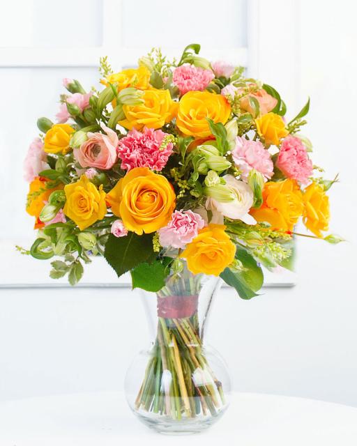 Delicate Bouquet in Yellow Colors